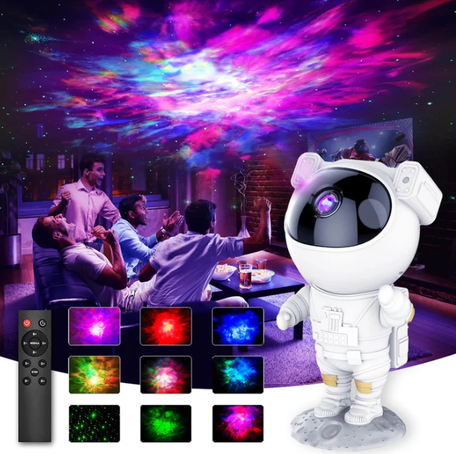 Proyector Astronauta Led Estrellas De Galaxia