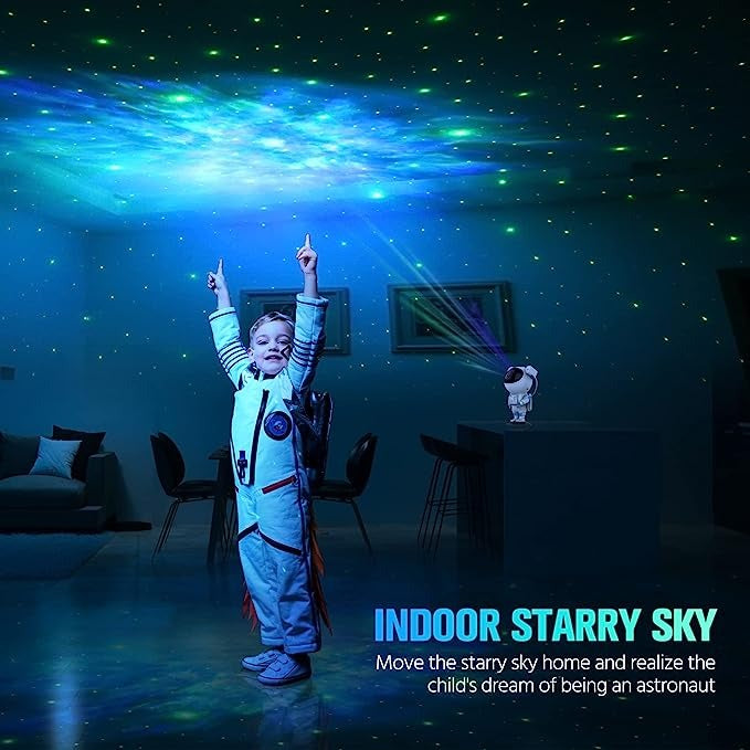 Proyector Astronauta Led Estrellas De Galaxia