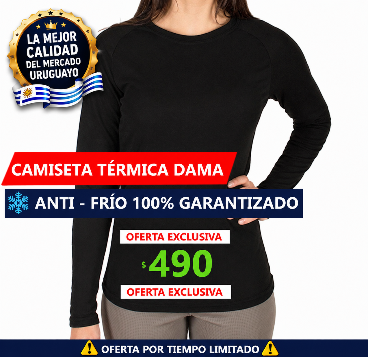 Camiseta Térmica Dama Linea Premium Calidad Superior