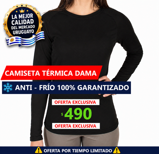Camiseta Térmica Dama Linea Premium Calidad Superior