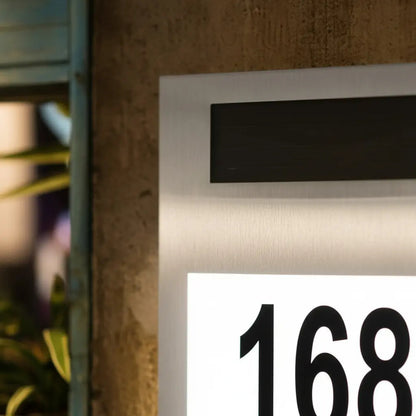 Cartel Residencial Solar Numero De Puerta Calidad Premium