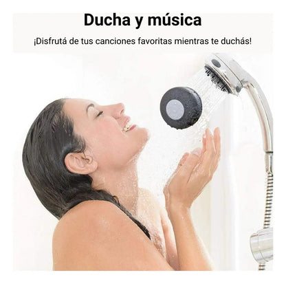 Parlante Para La Ducha Bluetooth Resistente Al Agua Con Ventosa Premium