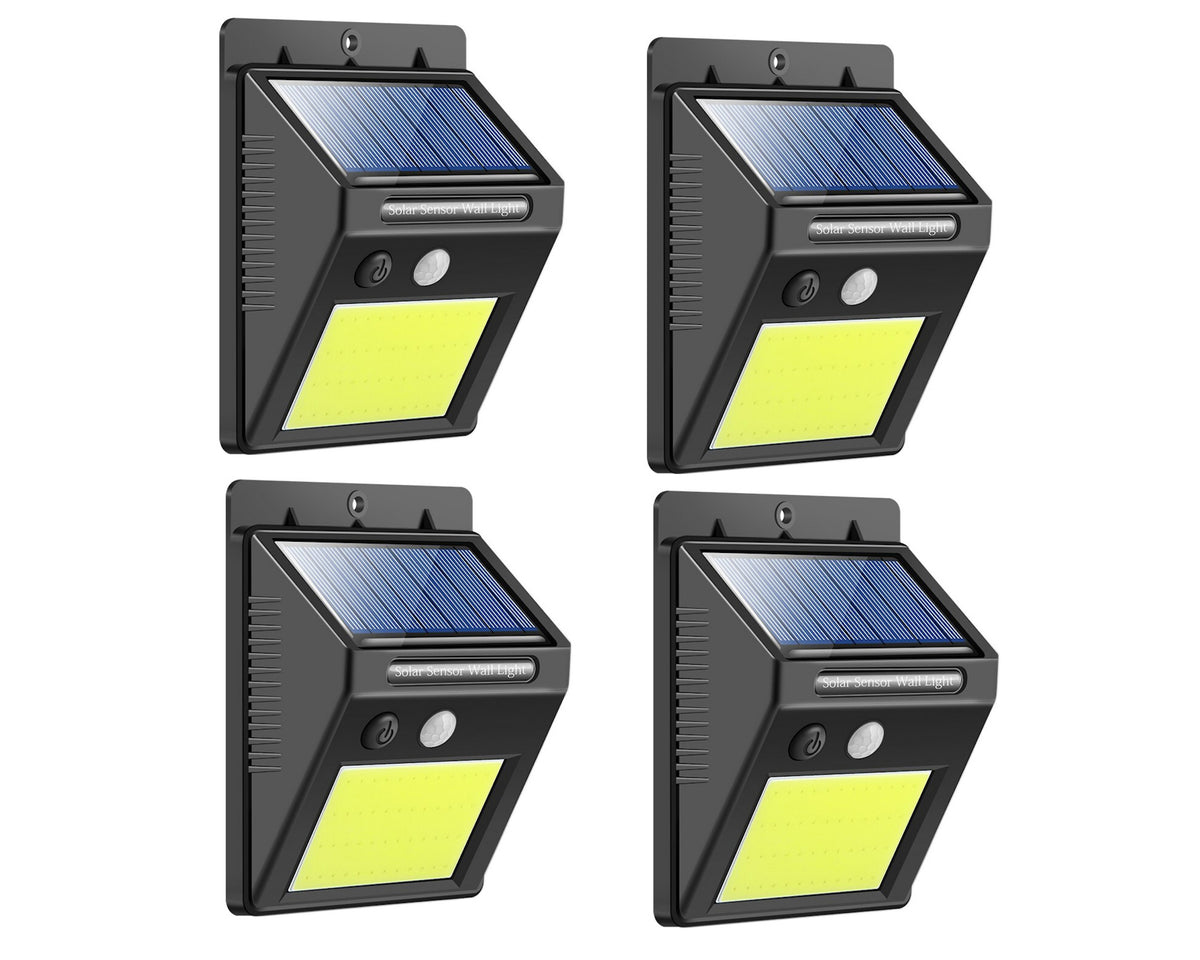 Foco Solar Led Exterior Con Sensor de Movimiento Automatico Inteligente Premium