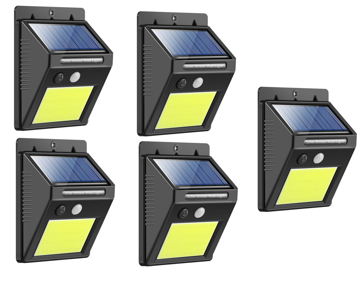 Foco Solar Led Exterior Con Sensor de Movimiento Automatico Inteligente Premium