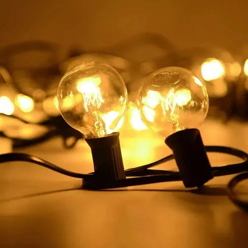 Guia Guirnalda Luces Vintage 7,62 Metros + 25 Lamparitas + 2 Repuestos Premium