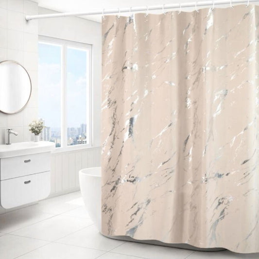 Cortina De Baño De Tela Diseño Marmol 180x180 cm Premium
